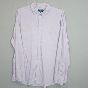 Vineyard‎ Vines Men's Shirt Performance Slim Fit Murray Button Plaid Sz 2XL